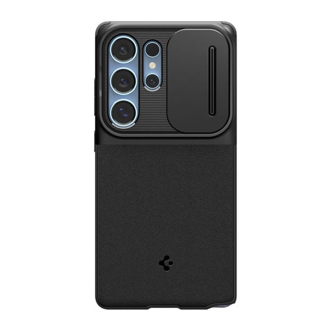 Custodia Optik Armor per Samsung S25 Ultra, Black, Spigen