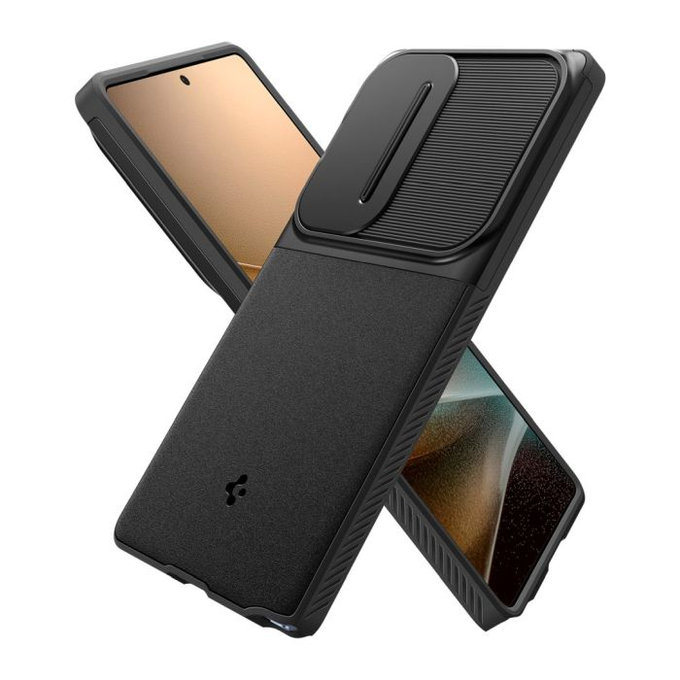 Custodia Optik Armor per Samsung S25 Ultra, Black, Spigen
