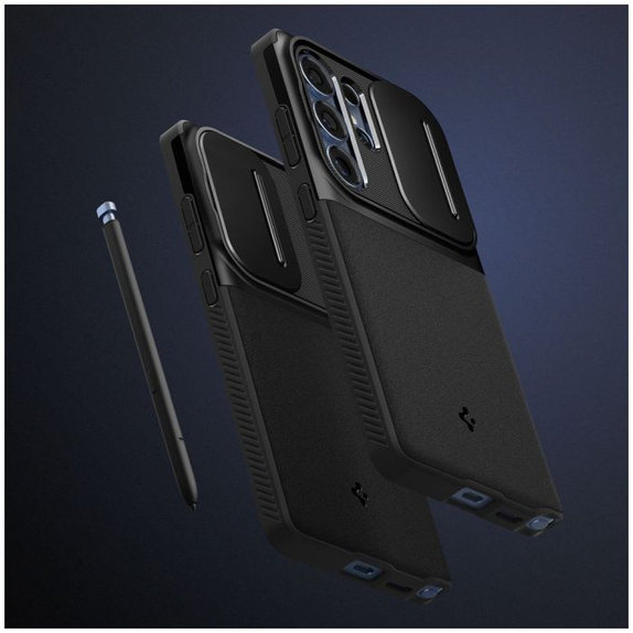 Custodia Optik Armor per Samsung S25 Ultra, Black, Spigen
