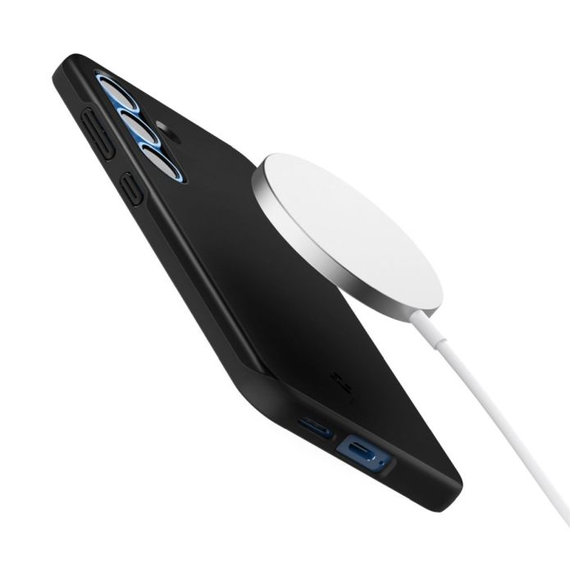 Custodia Thin Fit con MagSafe per Samsung S25, Black, Spigen