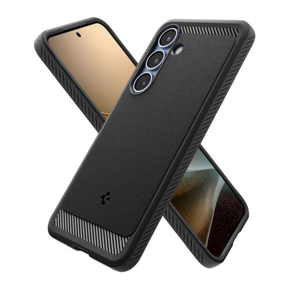 Custodia Rugged Armor con MagSafe per Samsung S25, Matte Black, Spigen