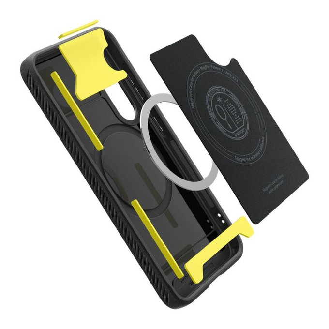 Custodia Rugged Armor con MagSafe per Samsung S25, Matte Black, Spigen
