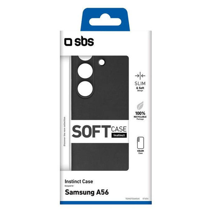 Custodia Instinct per Samsung A56, Black, SBS