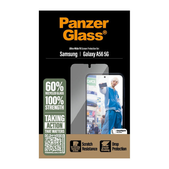 Vetro temperato UWF per Samsung A56 5G, Trasparente, PanzerGlass