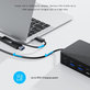 Docking Station USB-C con adattatore da 130W per Dell D6000, Ricondizionata