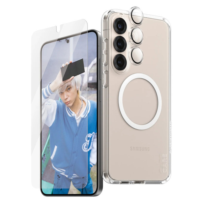 Bundle 3-in-1 per Samsung Galaxy S25+, PanzerGlass