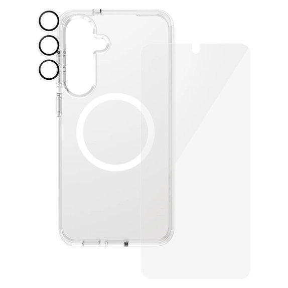 Bundle 3-in-1 per Samsung Galaxy S25+, PanzerGlass