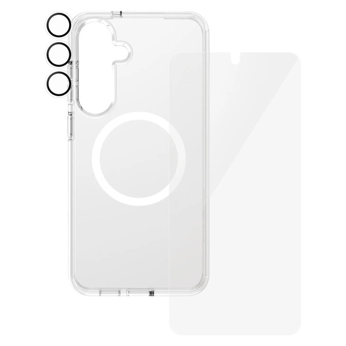 Bundle 3-in-1 per Samsung Galaxy S25+, PanzerGlass