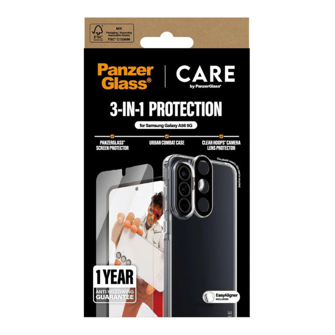 Bundle 3-in-1 per Samsung A26 5G, CARE
