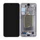 Schermo per Samsung S25, Silver Shadow, Vetro touch con cornice, GH82-36329A, Genuine Service Pack
