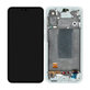 Schermo per Samsung A56 A566E, Awesome Lightgray, Vetro touch con cornice, GH82-36829B, Genuine Service Pack