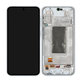 Schermo per Samsung A36 A366E, Awesome Grey, Vetro touch con cornice, GH82-36841B, Genuine Service Pack