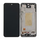 Schermo per Samsung A36 A366E, Awesome Black, Vetro touch con cornice