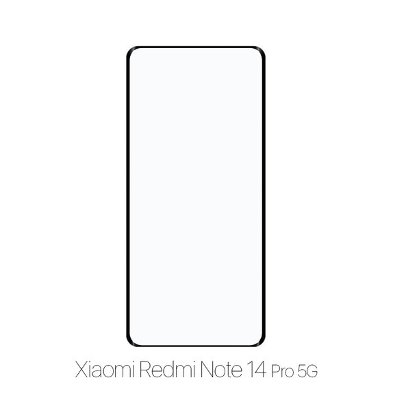 Vetro temperato FullCase per Xiaomi Redmi Note 14 Pro 5G 24090RA29G, FixPremium