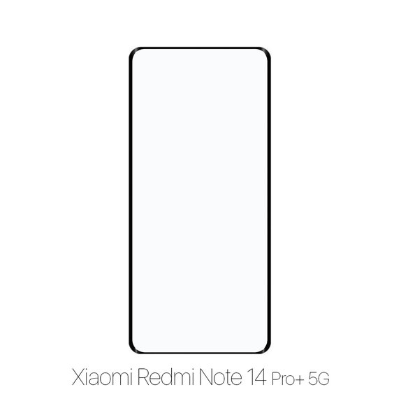Vetro temperato FullCase per Xiaomi Redmi Note 14 Pro+ 5G 24094RAD4G, FixPremium