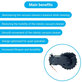 Ruota con motore (sinistra) per Xiaomi Mijia E10, E12, Mi Robot Vacuum Mop 2 Lite, 2 Pro, Black