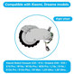 Ruota con motore (destra) per Xiaomi Robot Vacuum X20, S10, Dreame X30, X20, X10 Pro, White