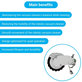 Ruota con motore (destra) per Xiaomi Robot Vacuum X20, S10, Dreame X30, X20, X10 Pro, White