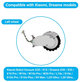 Ruota con motore (sinistra) per Xiaomi Robot Vacuum X20, S10, Dreame X30, X20, X10 Pro, White