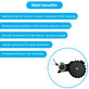 Ruota con motore (sinistra) per Xiaomi Robot Vacuum X10, Dreame Z10 Pro, L10 Plus, D10 Plus, Black
