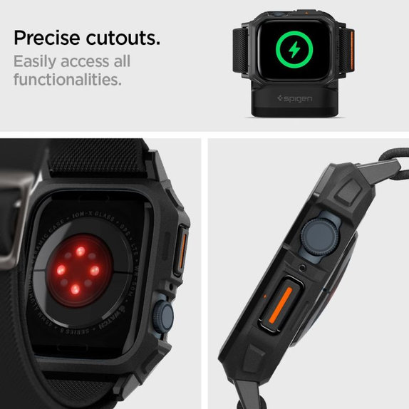Strap Lite Fit "Pro" per Apple Watch (44, 45mm), Matte Black, Spigen