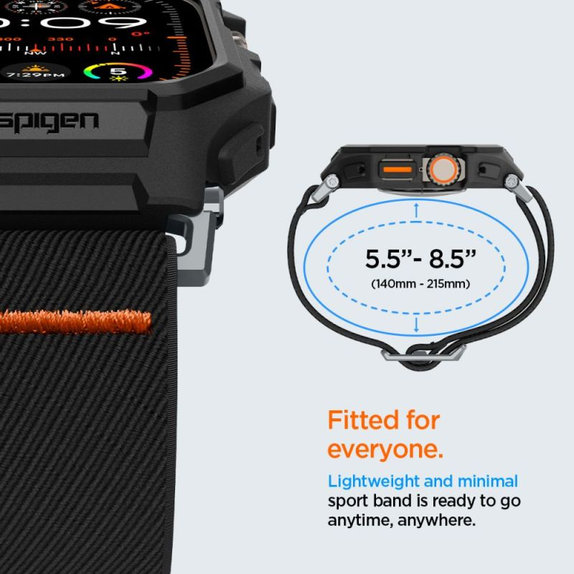 Strap Lite Fit "Pro" per Apple Watch Ultra (49mm), Matte Black, Spigen
