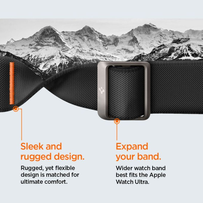 Strap Lite Fit "Pro" per Apple Watch Ultra (49mm), Matte Black, Spigen