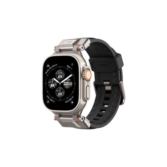 Strap Durapro Armor PU per Apple Watch (42, 44, 45, 49mm), Black, Spigen