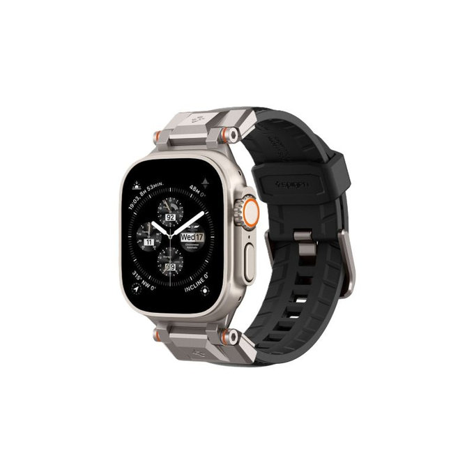 Strap Durapro Armor PU per Apple Watch (42, 44, 45, 49mm), Black, Spigen