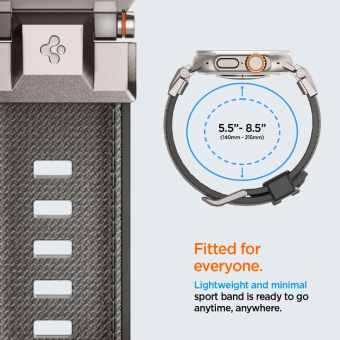 Strap Durapro Armor per Apple Watch (42, 44, 45, 49mm), Gray, Spigen