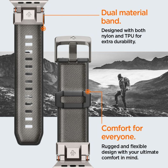 Strap Durapro Armor per Apple Watch (42, 44, 45, 49mm), Gray, Spigen