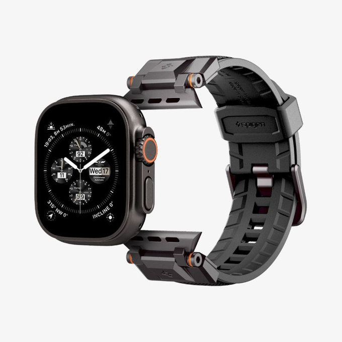 Strap Durapro Armor per Apple Watch (42, 44, 45, 49mm), Black Edition, Spigen