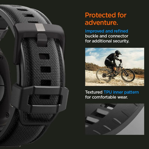 Strap Durapro Armor per Apple Watch (42, 44, 45, 49mm), Black Edition, Spigen