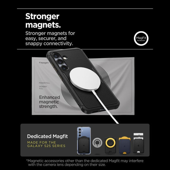 Custodia Core Armor con MagSafe per Samsung S25, Matte Black, Spigen