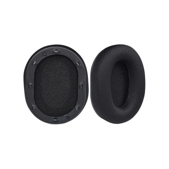 Cuscinetti auricolari di ricambio per Razer BlackShark, Memory foam and Textile, Black, Cooling Gel, 1 paio