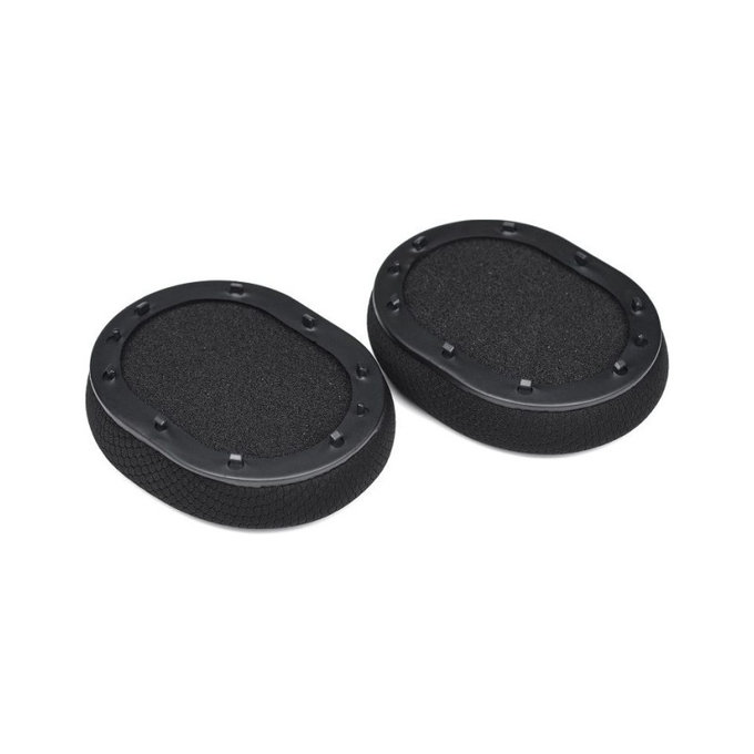 Cuscinetti auricolari di ricambio per Razer BlackShark, Memory foam and Textile, Black, Cooling Gel, 1 paio