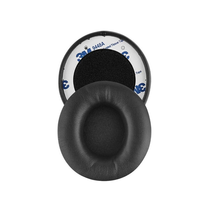 Cuscinetti auricolari di ricambio per Beats Solo Pro, Wireless, Memory foam and PU leather, Black, 1 paio