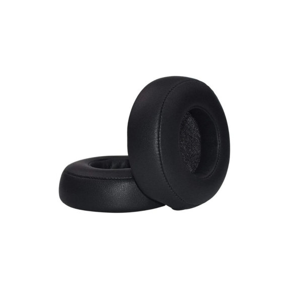 Cuscinetti auricolari di ricambio per Beats Pro, Memory foam and PU leather, Black, 1 paio