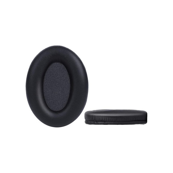 Cuscinetti auricolari di ricambio per Sony WH-1000XM3, Memory foam and PU leather, Black, 1 paio