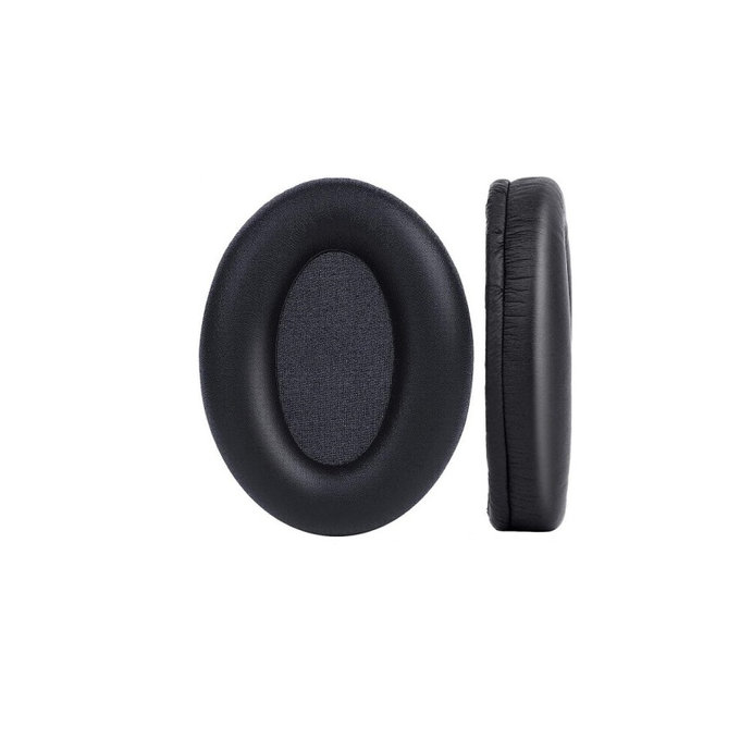 Cuscinetti auricolari di ricambio per Sony WH-1000XM3, Memory foam and PU leather, Black, 1 paio
