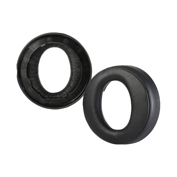 Cuscinetti auricolari di ricambio per Sony PlayStation Platinum, Memory foam and PU leather, Black, 1 paio