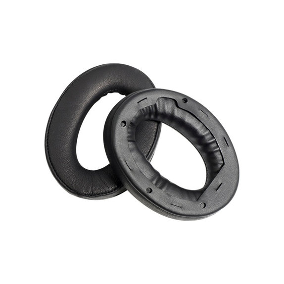 Cuscinetti auricolari di ricambio per Sony WH-1000XM4, Memory foam and PU leather, Black, 1 paio