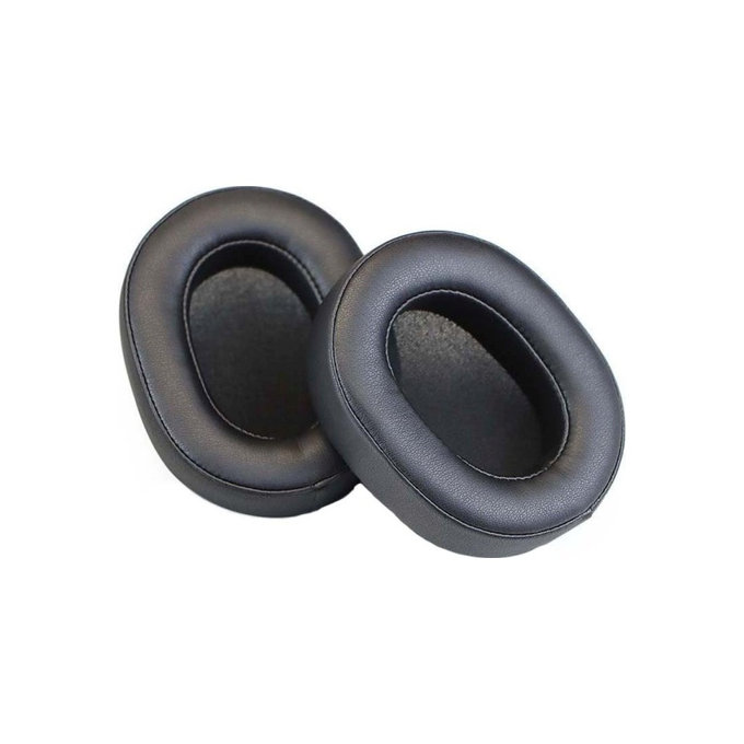 Cuscinetti auricolari di ricambio per Sony WH-1000XM5, Memory foam and PU leather, Black, 1 paio