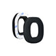 Cuscinetti auricolari di ricambio per Logitech Astro A40, A50, Memory foam and Textile, Black, 1 paio