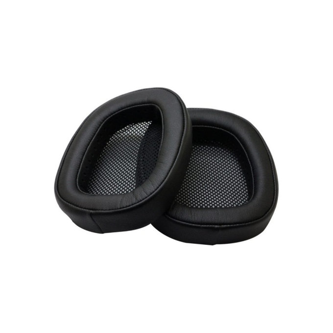 Cuscinetti auricolari di ricambio per Logitech G433, Memory foam and PU leather, Black, 1 paio