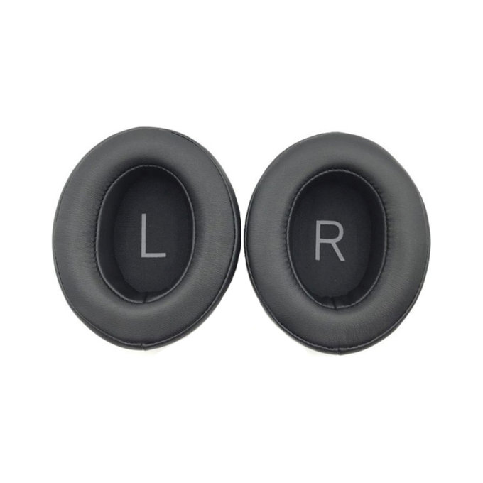 Cuscinetti auricolari di ricambio per Sennheiser Momentum 3.0, Memory foam and PU leather, Black, 1 paio