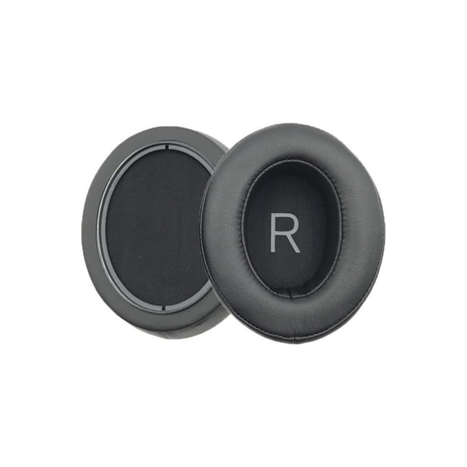 Cuscinetti auricolari di ricambio per Sennheiser Momentum 3.0, Memory foam and PU leather, Black, 1 paio