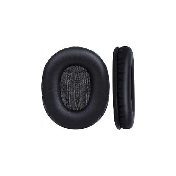 Cuscinetti auricolari di ricambio per Audio-Technica ATH-M50X, PU Leather, Black, 1 paio