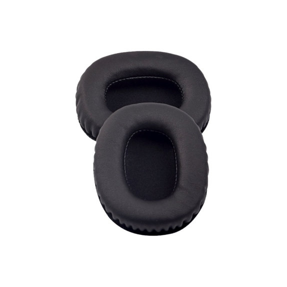 Cuscinetti auricolari di ricambio per Marshall Monitor, Memory foam and PU leather, Black, 1 paio