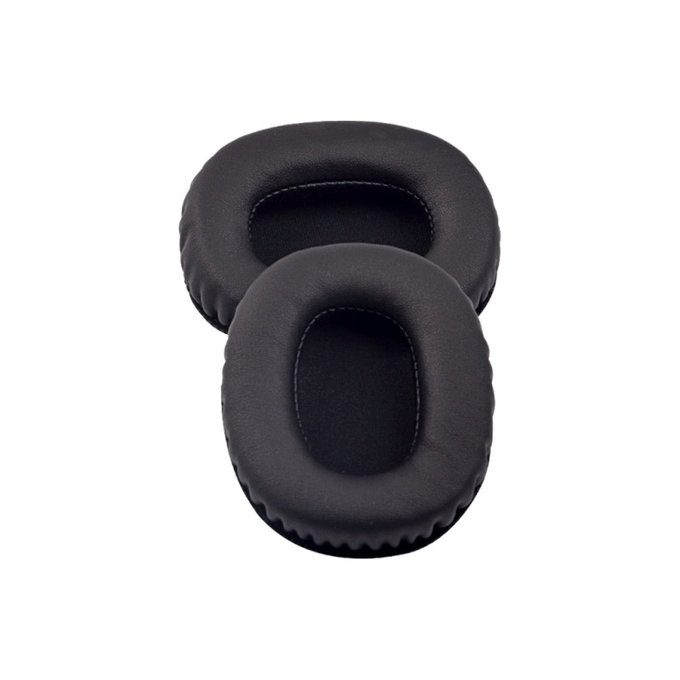 Cuscinetti auricolari di ricambio per Marshall Monitor, Memory foam and PU leather, Black, 1 paio
